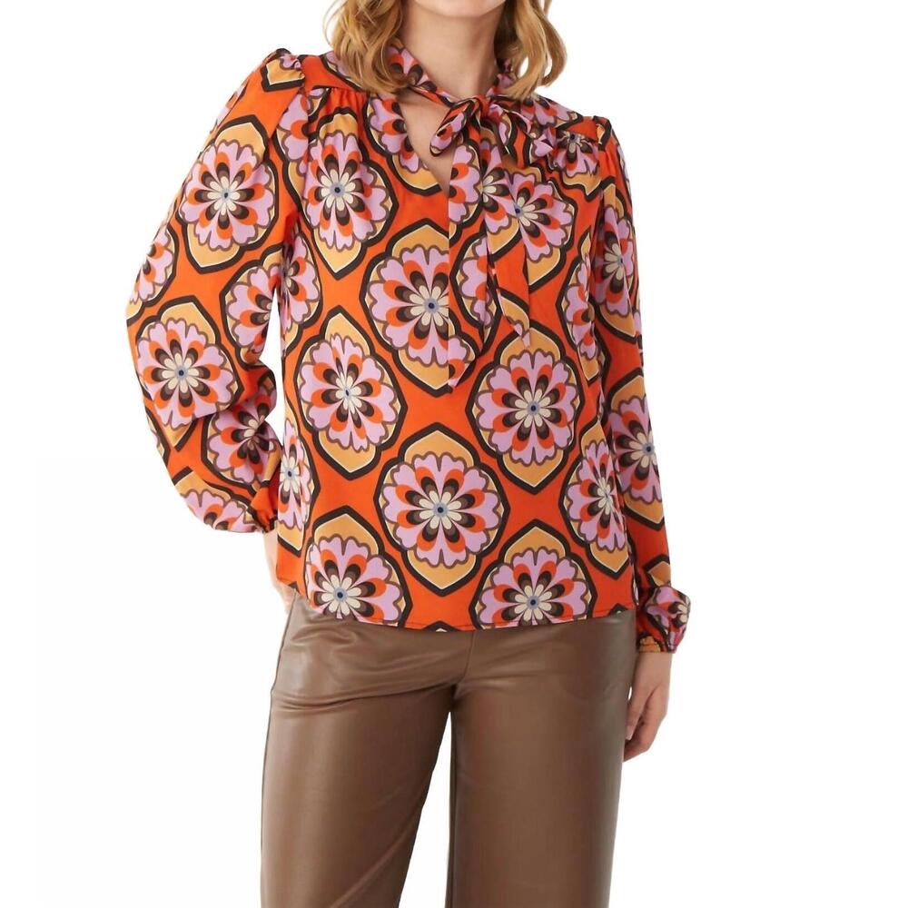 NEW ISLE the cinderella blouse in citrus